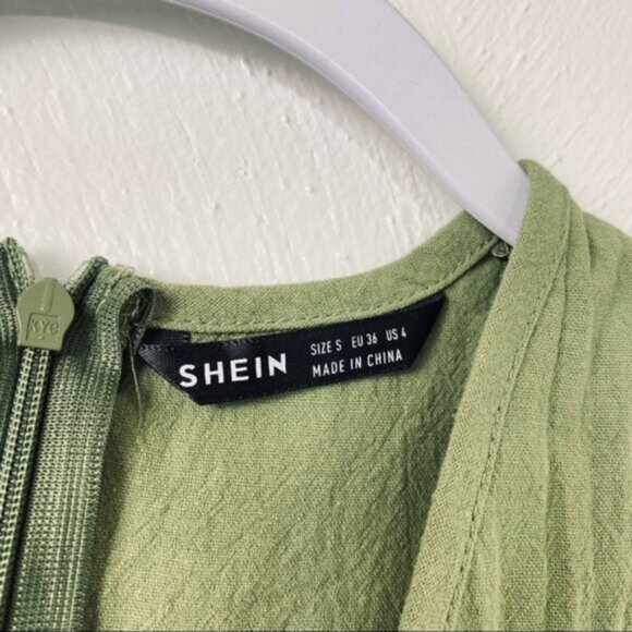 Girl Shein Dress. Green. Sz. S. - Picture 7 of 9